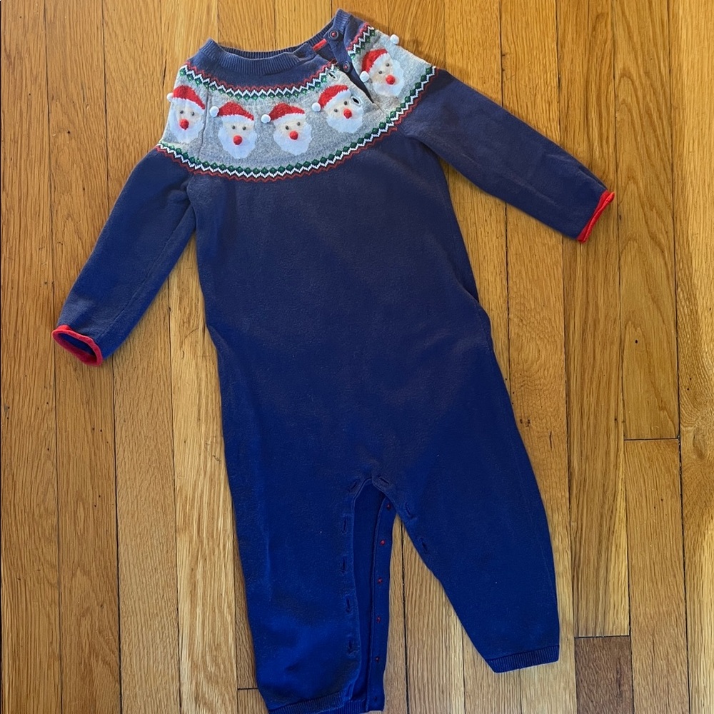 Baby Boden Santa Romper, 18-24 months